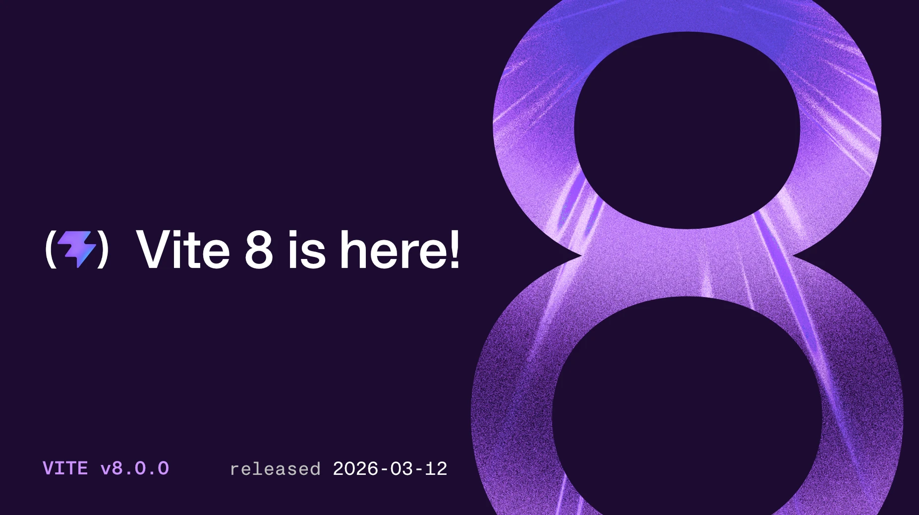 Vite 8 Announcement Cover Image